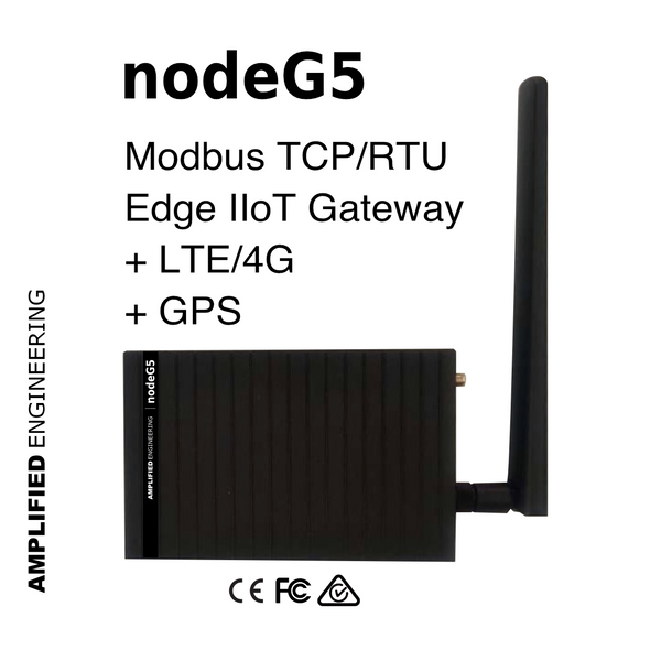 nodeG5 | Modbus IIoT Gateway + Cellular 4G/LTE + GPS